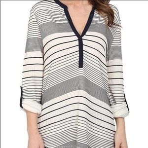 NWT Sanctuary striped tunic top, XS black & white